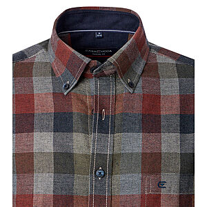 CasaModa | Freizeithemd | Langarm | Button-Down-Kragen | Baumwolle | Karo