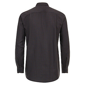 Redmond | Flanell-Hemd | Baumwolle | Mini-Karo | Braun