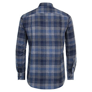 Redmond | Flanell-Hemd | Baumwolle | Sport-Karo | Blau