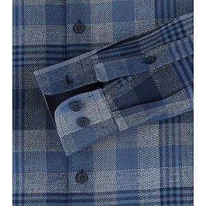 Redmond | Flanell-Hemd | Baumwolle | Sport-Karo | Blau