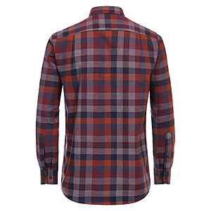Redmond | Flanell-Hemd | Baumwolle | Sport-Karo | Rot