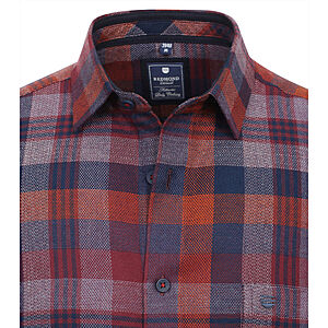 Redmond | Flanell-Hemd | Baumwolle | Sport-Karo | Rot