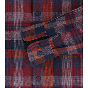 Redmond | Flanell-Hemd | Baumwolle | Sport-Karo | Rot
