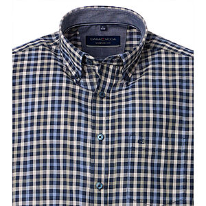 CasaModa | Halbarmhemd | Baumwolle | Button-down-Kragen | Royal Karo
