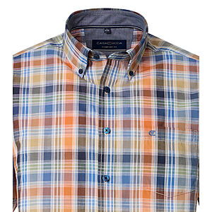 CasaModa | Freizeithemd Kurzarm | Baumwolle | Multicolour Karo