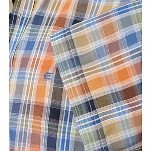 CasaModa | Freizeithemd Kurzarm | Baumwolle | Multicolour Karo