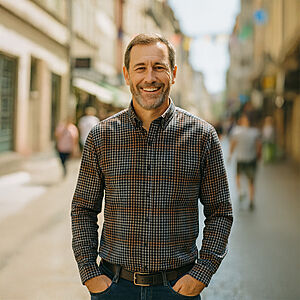 CasaModa | Freizeithemd | Baumwolle Twill | Button down Kragen | Terra Karo