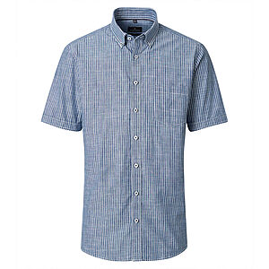 CasaModa | Freizeithemd Kurzarm | Baumwolle | Button-down-Kragen | Streifen