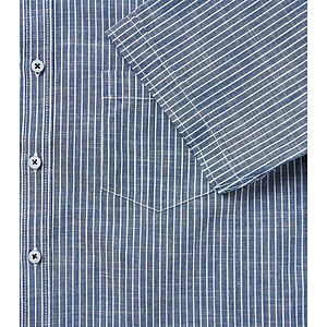 CasaModa | Freizeithemd Kurzarm | Baumwolle | Button-down-Kragen | Streifen