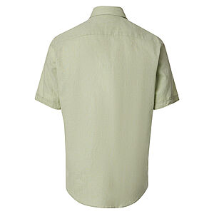 CasaModa | Sommerhemd Leinen-Mischung | Halbarm | Button-down-Kragen | Gr�n