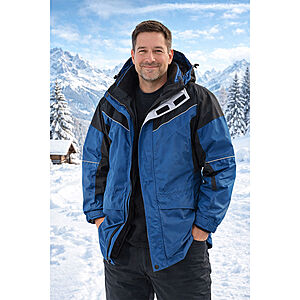 Starke sportliche Vario-Jacke Drei in Einer | Farbe schwarz / petrol