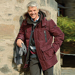 Jupiter | Komfort Parka Farbe bordeaux