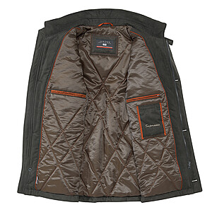 Jupiter | Winterjacke Supremo-Mikrovelour | Farbe schlamm