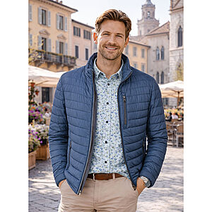 CasaModa | leichte Steppjacke | Mitelblau