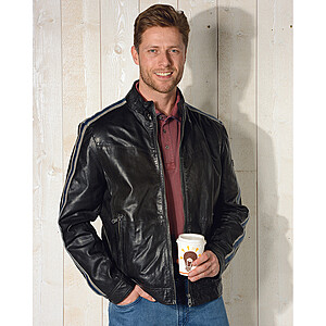 Trapper | Biker Jacke Lamm Nappa | Farbe schwarz