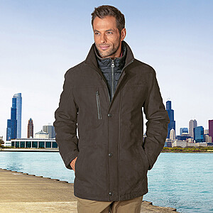 Bugatti | Mikroma Mikrovelour Winterjacke | Farbe schoko