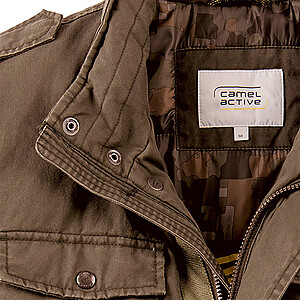 Camel active | Field-Jacket | Winter-Baumwolle | Schlamm