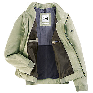 S4 | Leichter Blouson Mikrovelour | Schilf