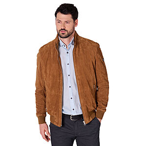 Redpoint | Hochwertiger Blouson aus Ziegenvelour | Farbe Cognac