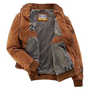 Redpoint | Hochwertiger Blouson aus Ziegenvelour | Farbe Cognac