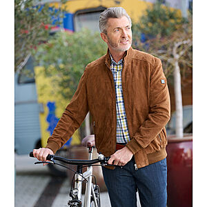 Redpoint | Hochwertiger Blouson aus Ziegenvelour | Farbe Cognac