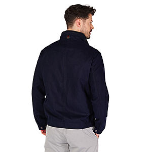 gate one | Leichter Mikrovelour-Blouson | Marine