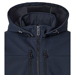 CasaModa | Softshelljacke mit Kapuze | Blau