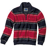   Bügelfreies Jacquard-Shirt | Farbe marine rot