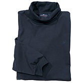 Jersey Hemd Easy-Care mit Rollkragen | Farbe marine