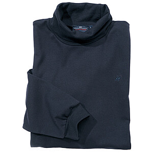 Rollkragen Pulli | Easy Care Jersey | Farbe marine