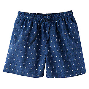 Kitaro | Bermuda Shorts | Hellblau gemustert