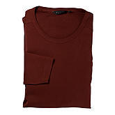 Kitaro | Langarm T-Shirt | Reine Baumwolle | Farbe bordeaux