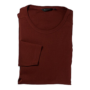 Kitaro | Langarm T-Shirt | Reine Baumwolle | Farbe bordeaux