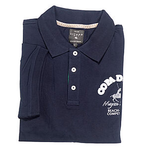 Kitaro | Uni-Polo-Shirt | Mit Knopfleiste | Marine