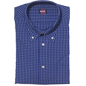 Langarmhemd | Reine Baumwolle bgelfrei | Button down Kragen | Blau