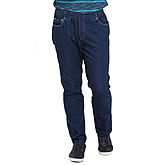 Luigi Morini | Bequeme Schlupfhose | 5-pocket Jeans | Jeansblau
