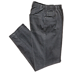 Luigi Morini | Bequeme Schlupfhose | 5-pocket Jeans | Schwarz