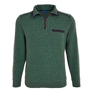 Navigazione | Pflegeleichtes Sweat-Shirt | Troyer-Kragen | Mit Brusttasche | Grn