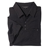   Polo Hemd mit Bund bügelfrei | Farbe schwarz