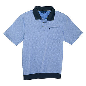 Navigazione | Polo-Shirt mit elastischem Bund | Halbarm | Blau