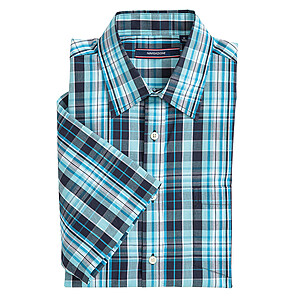 Navigazione | Sommerhemd Kurzarm | Reine Baumwolle | Kent Kragen | blau aqua