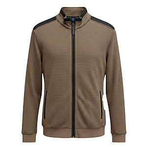 Navigazione | Sweat-Jacke | Pflegeleichte Baumwoll-Mischung | Taupe