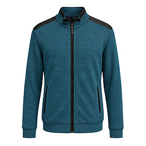 Navigazione | Sweat-Jacke | Pflegeleichte Baumwoll-Mischung | Petrol