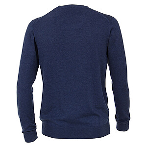   Casa Moda | Baumwoll-Pullover | V-Ausschnitt | Pima Cotton | Jeansblau