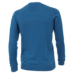   Casa Moda | Baumwoll-Pullover | V-Ausschnitt | Pima Cotton | Petrol