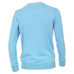   Casa Moda | Baumwoll-Pullover | V-Ausschnitt | Pima Cotton | Farbe hellblau