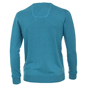   Casa Moda | Baumwoll-Pullover | V-Ausschnitt | Pima Cotton | Farbe petrol