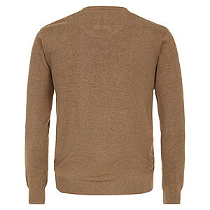 Redmond | Pullover Baumwolle | Rundhals | Camel