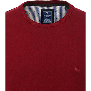 Redmond | Pullover Baumwolle | Rundhals | Rot