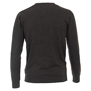 Redmond | Pullover Baumwolle | Rundhals | Anthrazit